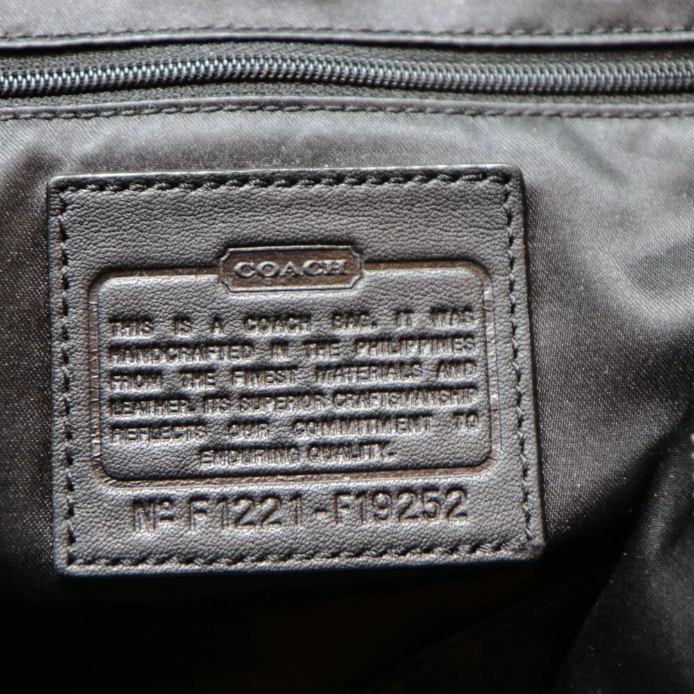 Coach Vintage PreLoved Shoulder Bag Black - Picture 8 of 10